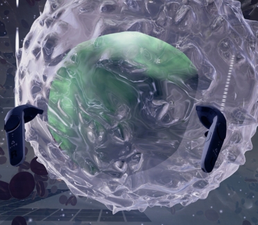 Virtual reality eosinophil cell game designed by Random42