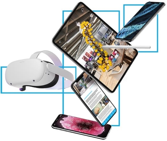 Cascading 3D model devices designed by Random42