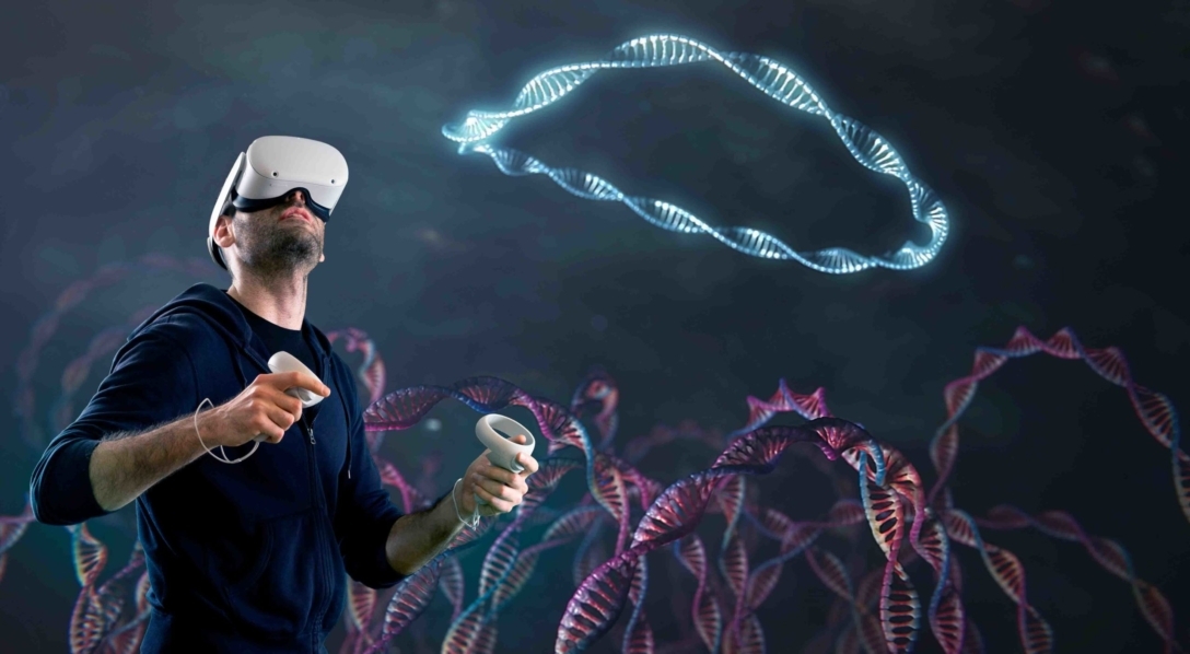 3D model of gene therapies in virtual reality environment designed by Random42