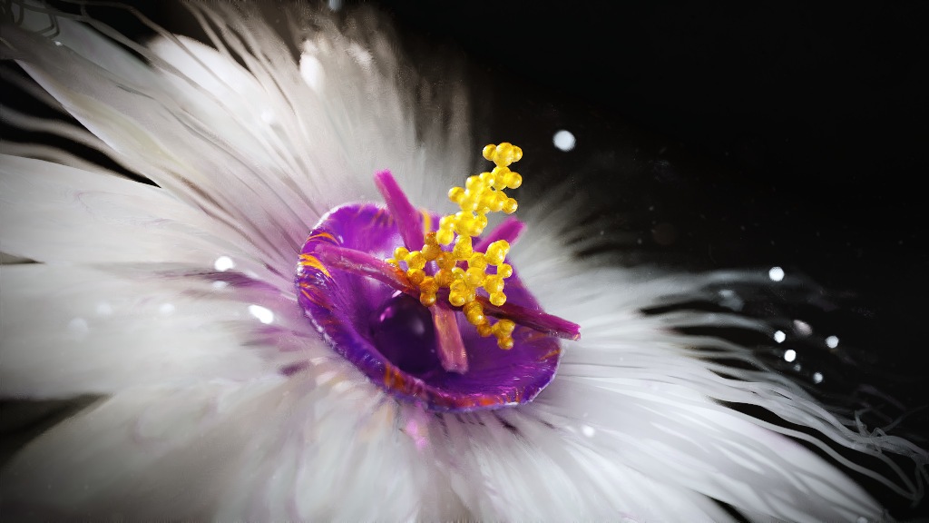 3D model of a passion flower designed by Random42