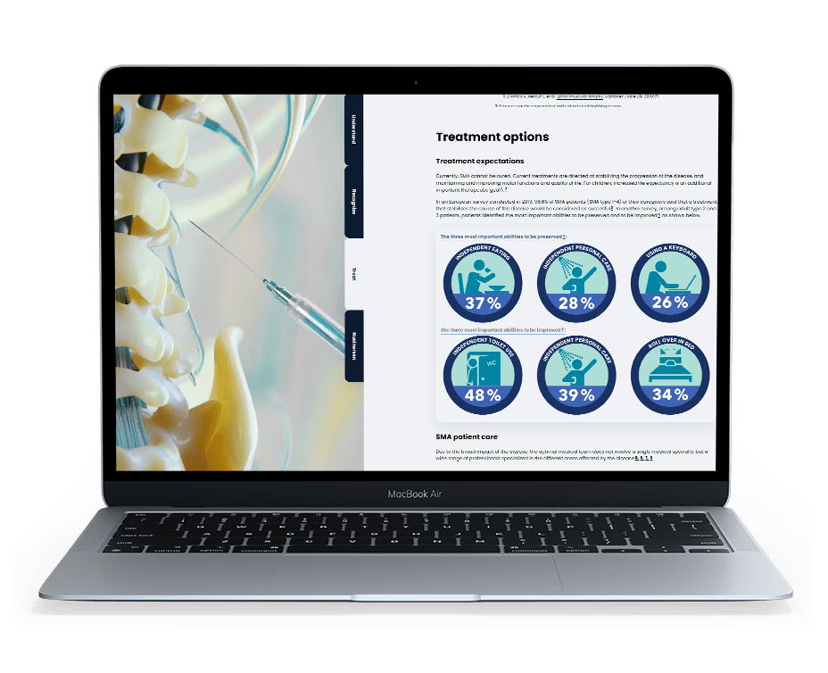 sma hcp patient interactive microsite