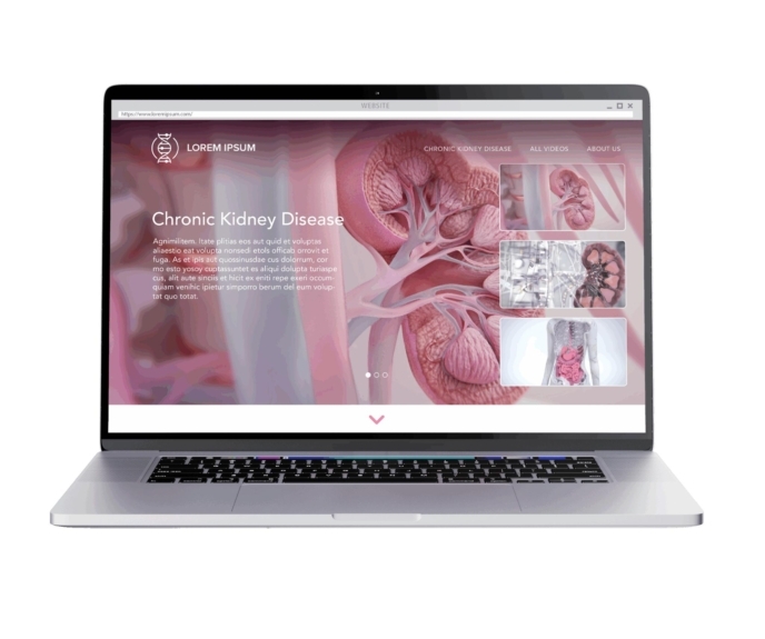 Unbranded scientific content website pharma