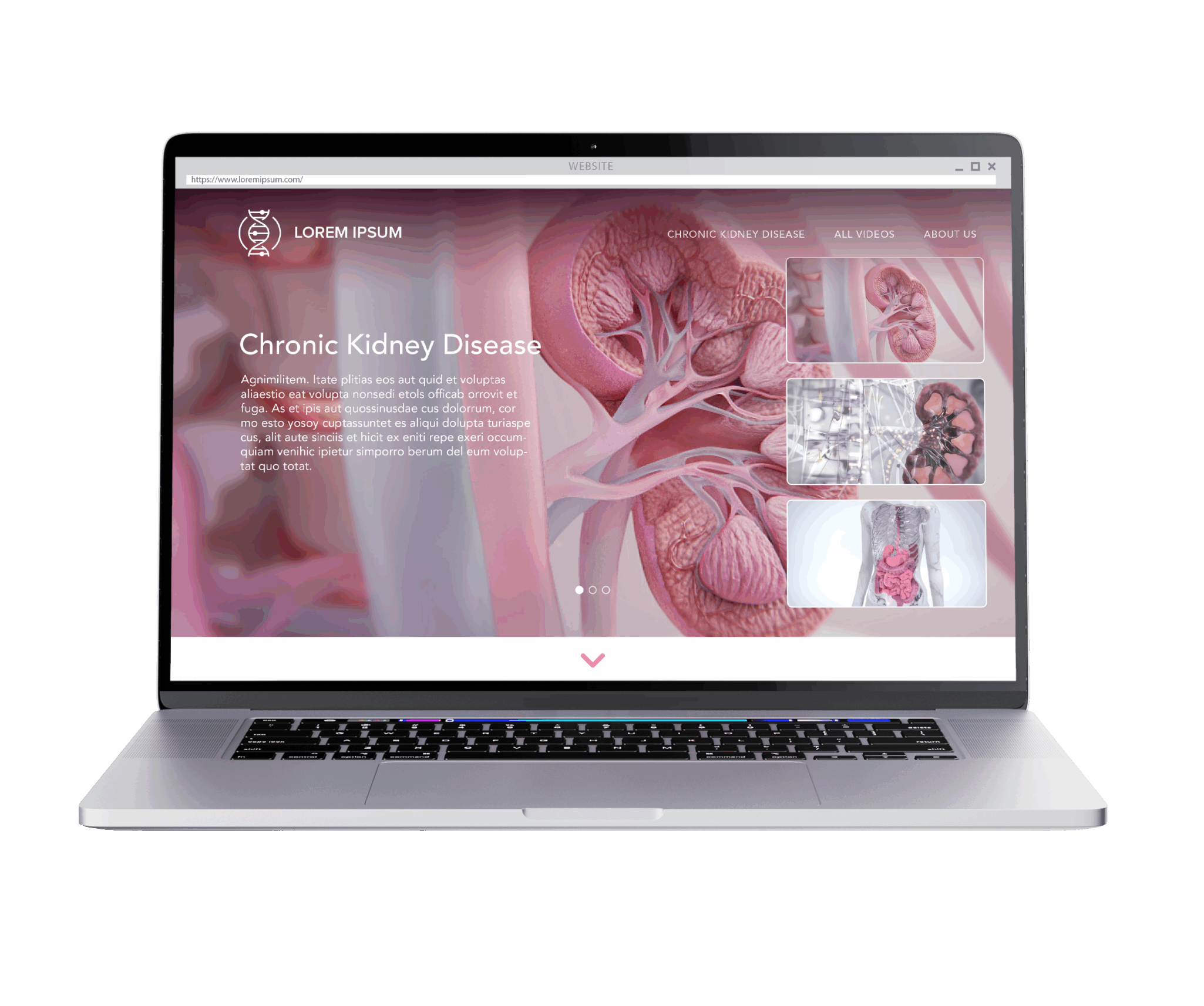 Unbranded scientific content website pharma