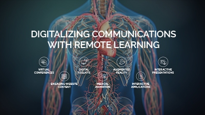 Digitalizing with remote learning poster