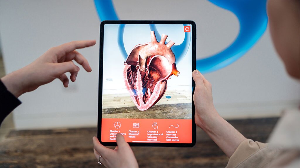 Augmented reality environment with 3D heart model designed by Random42