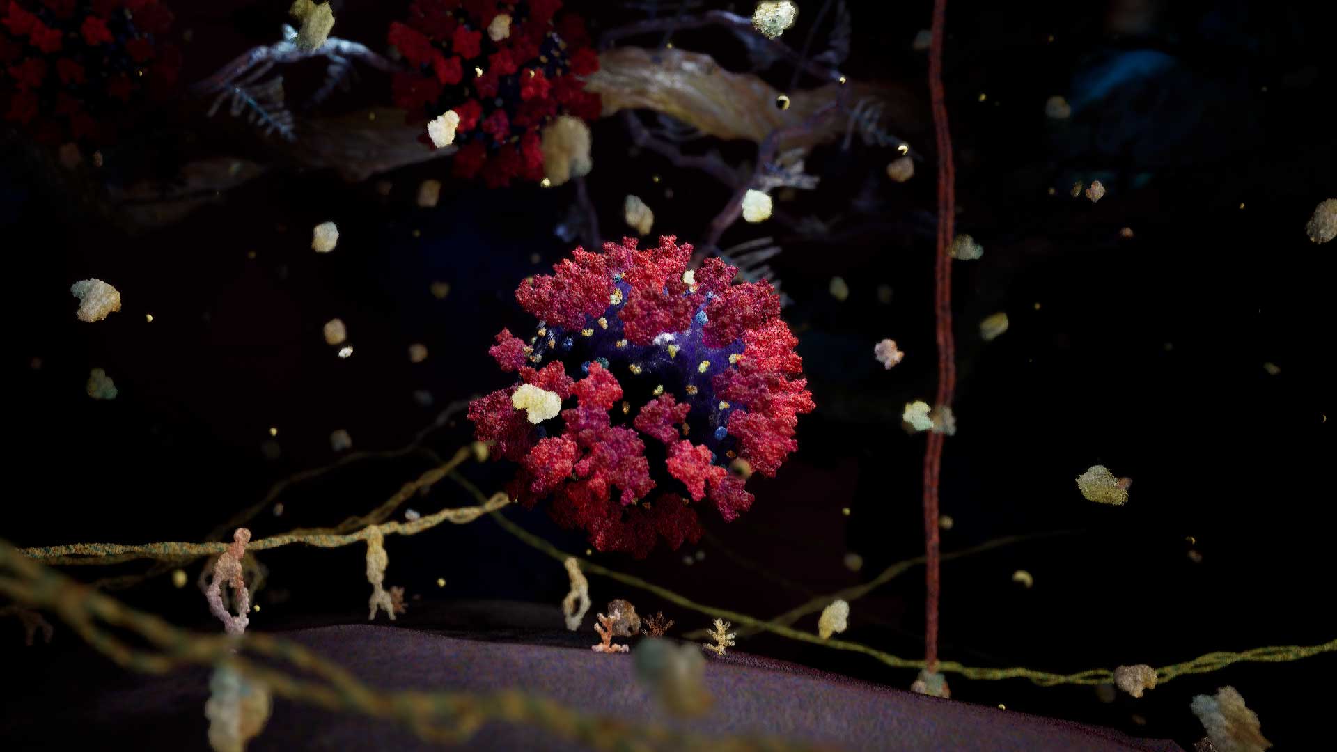 3D model of epithelial cells designed by Random42