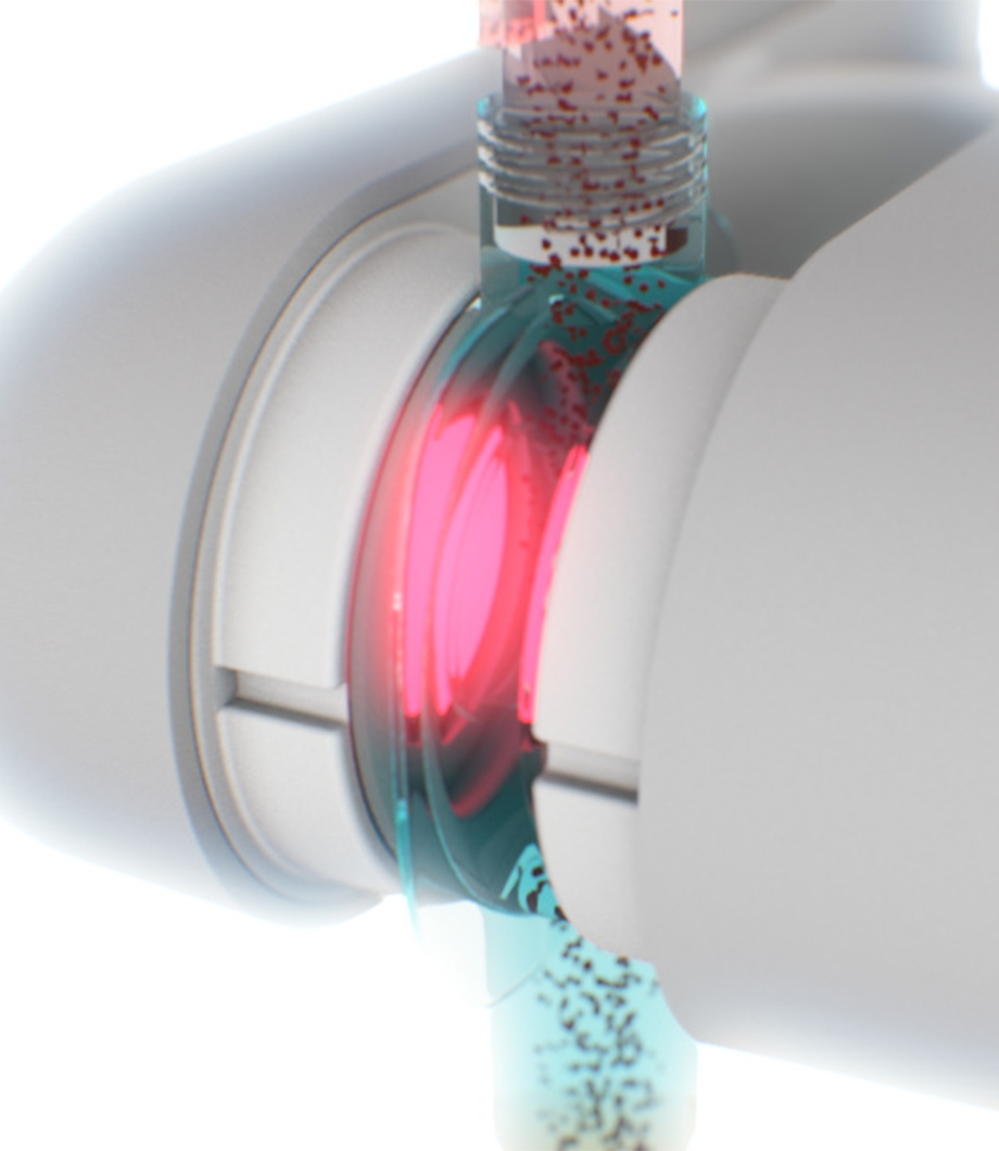 Blood volume monitoring scientific animation
