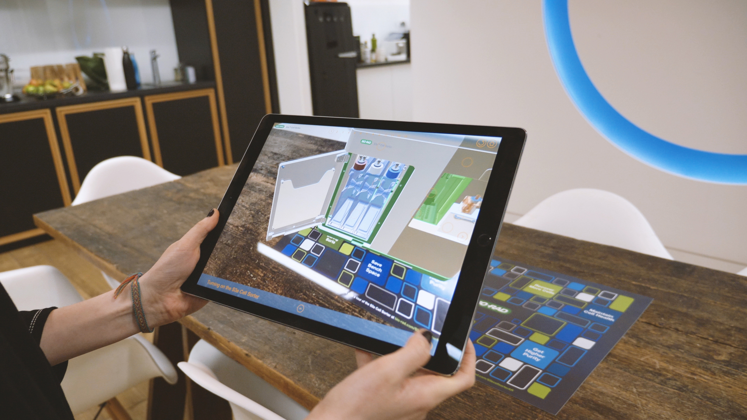 Bio-Rad augmented reality experience designed by Random42