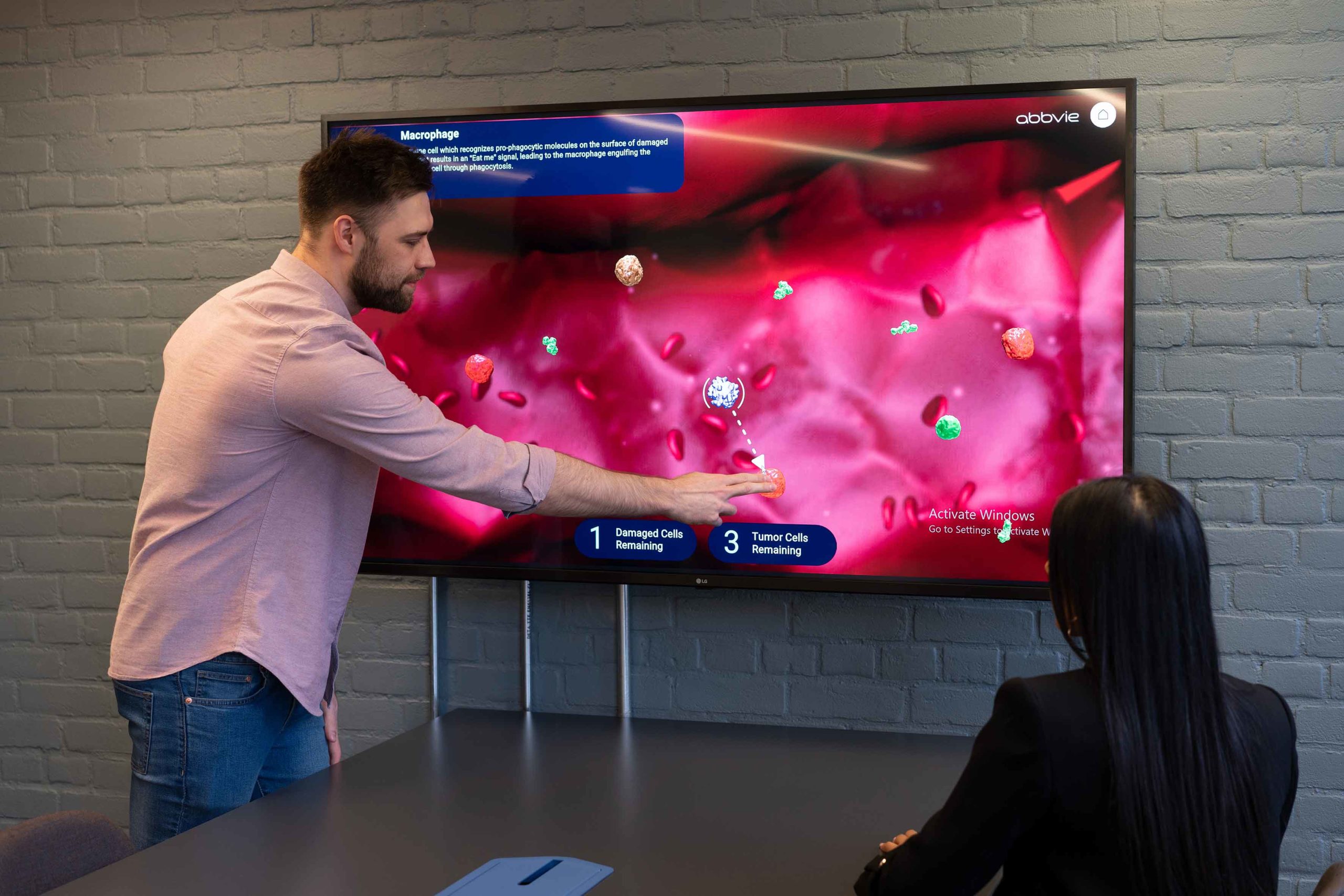 Abbvie interactive microsite designed by Random42