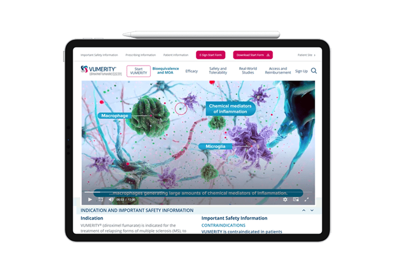 Multiple Sclerosis Product Animation