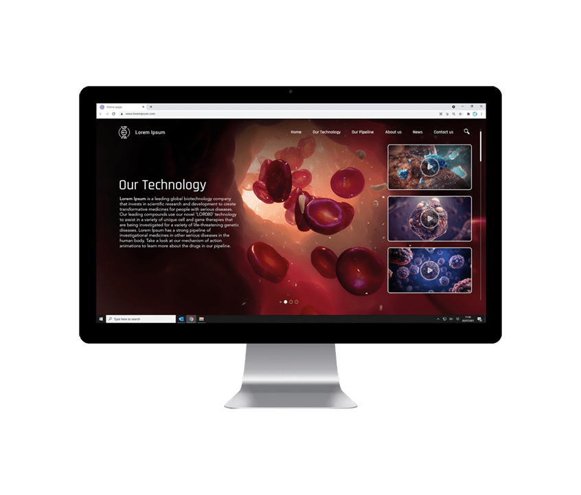 Biotech Animation for Websites