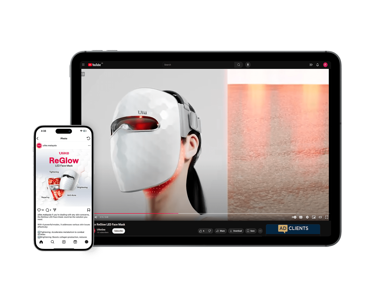 LED FACE MASK Animation