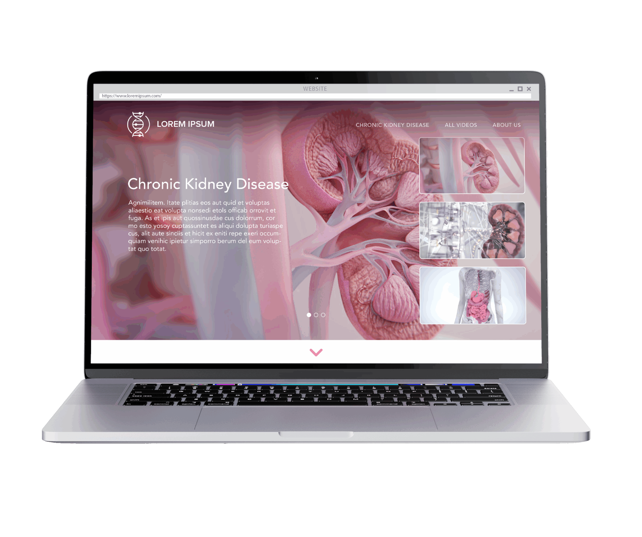 Unbranded scientific content website pharma