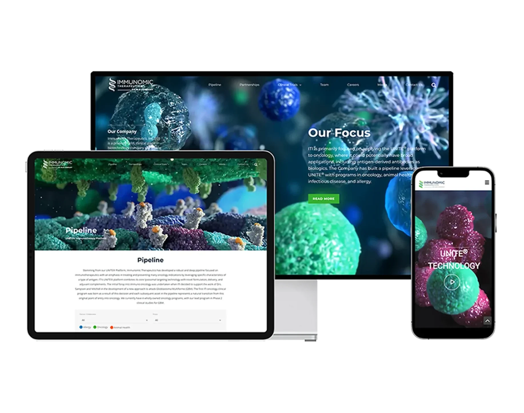 digital content for biotech websites