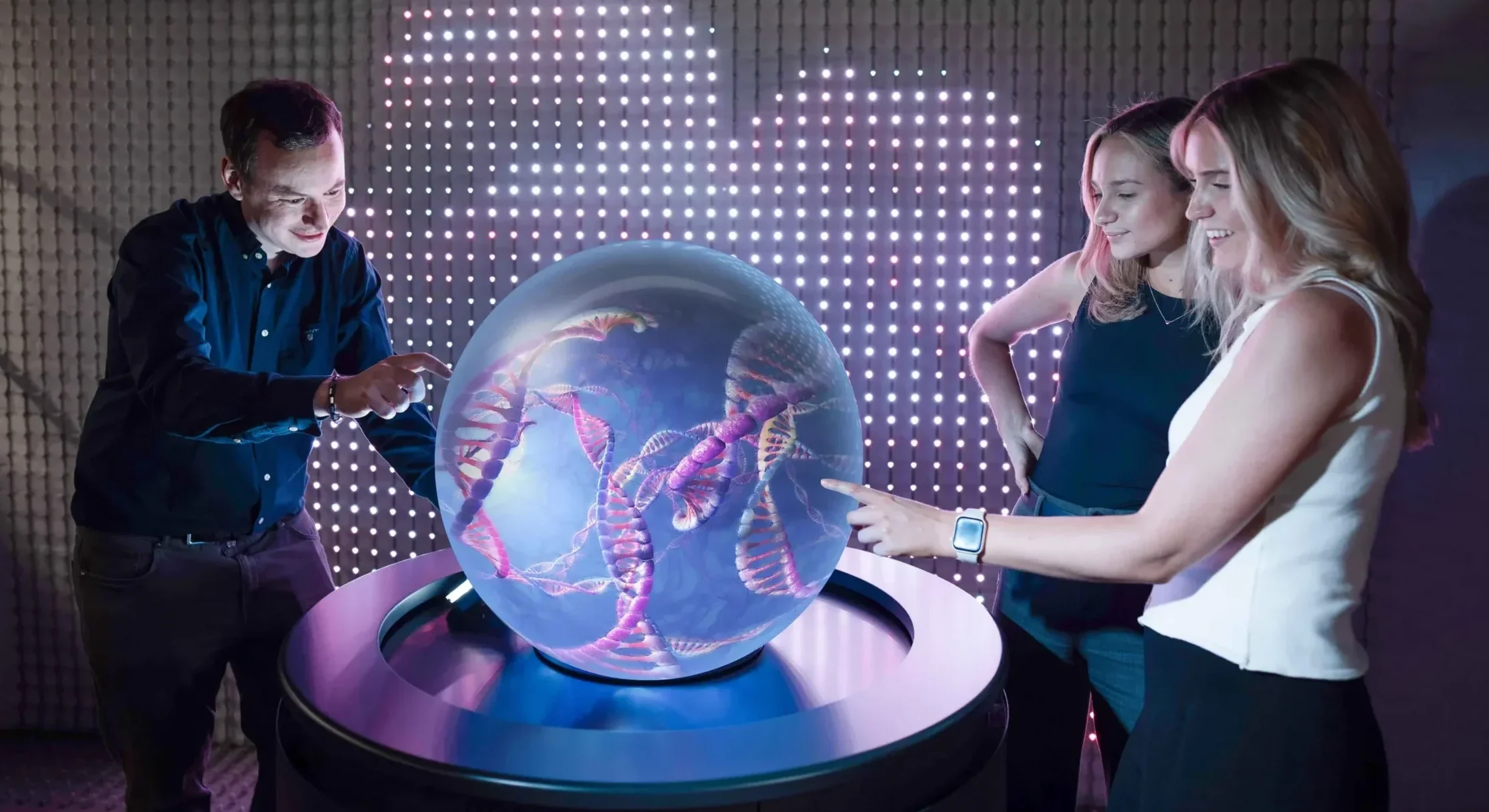 interactive scientific touch globe
