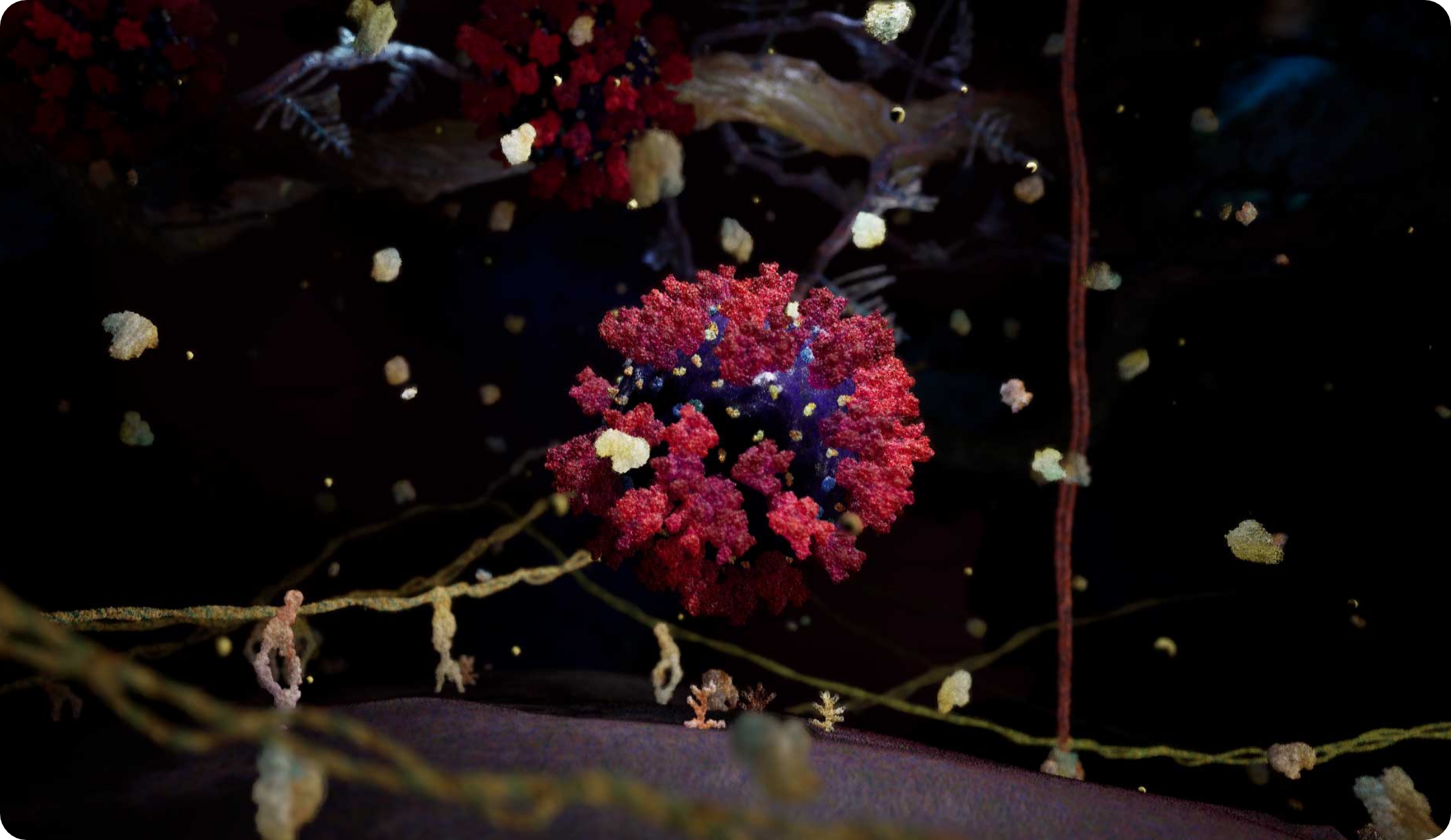 3D model of covid 19 designed by Random42