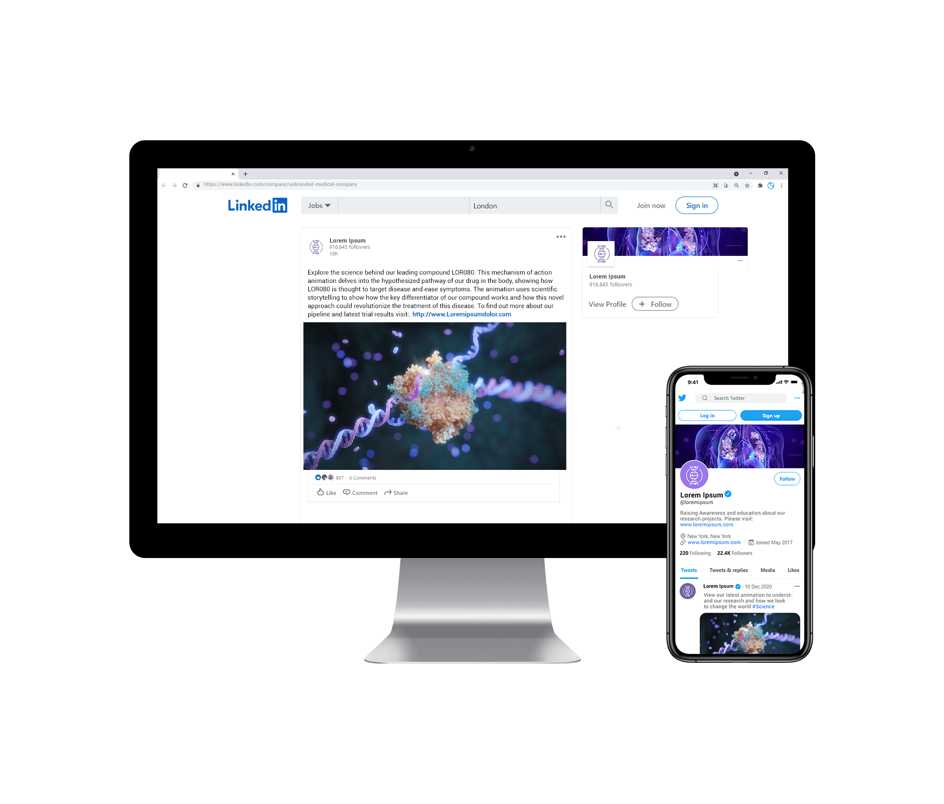 Biotech Animation for Social Media