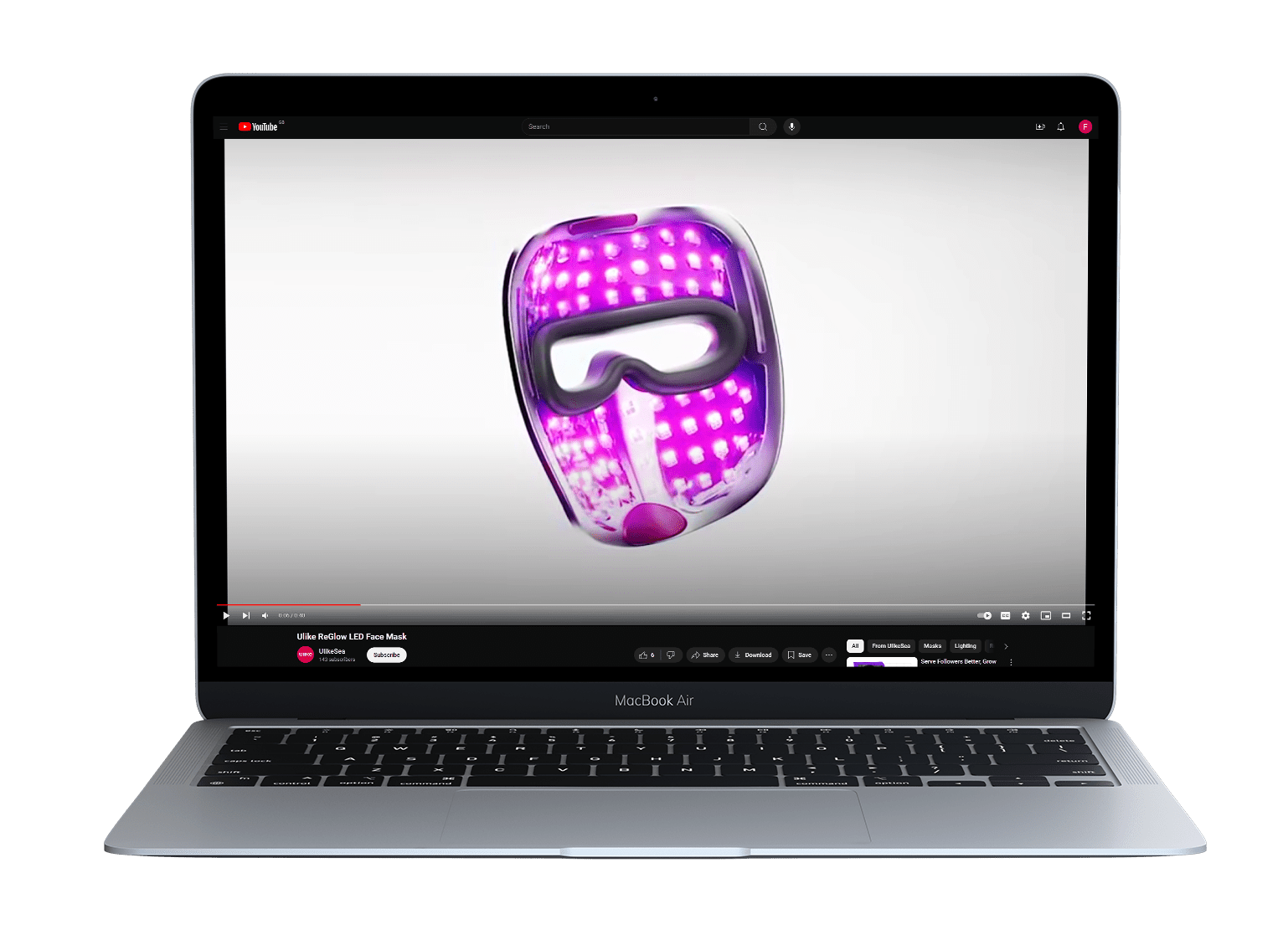 led light mask animation